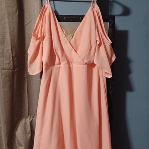 Pretty peach dress